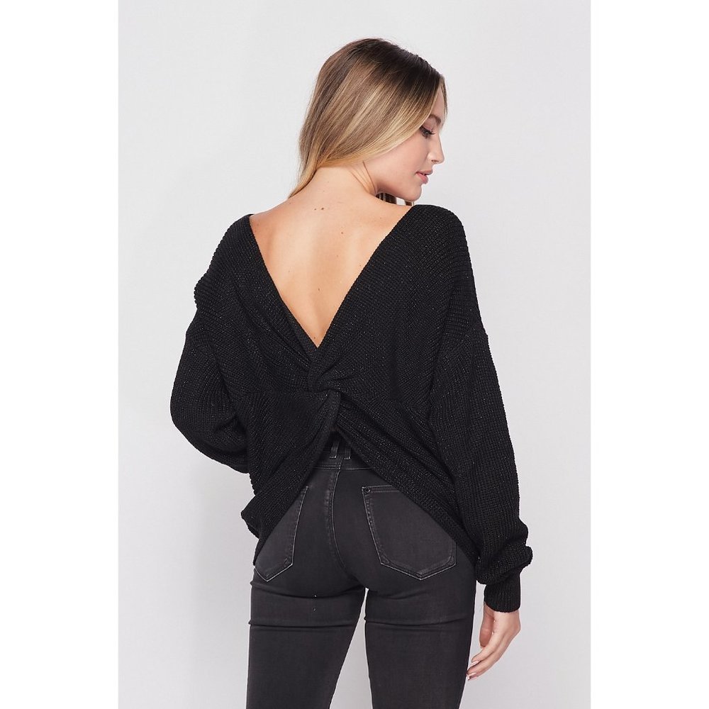 💐HOST_PICK💐 Chunky Knit Twist Back Sweater